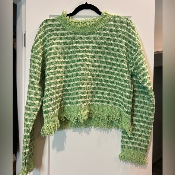 Zara Frayed Knit Tweed Sweater - Picture 4 of 6